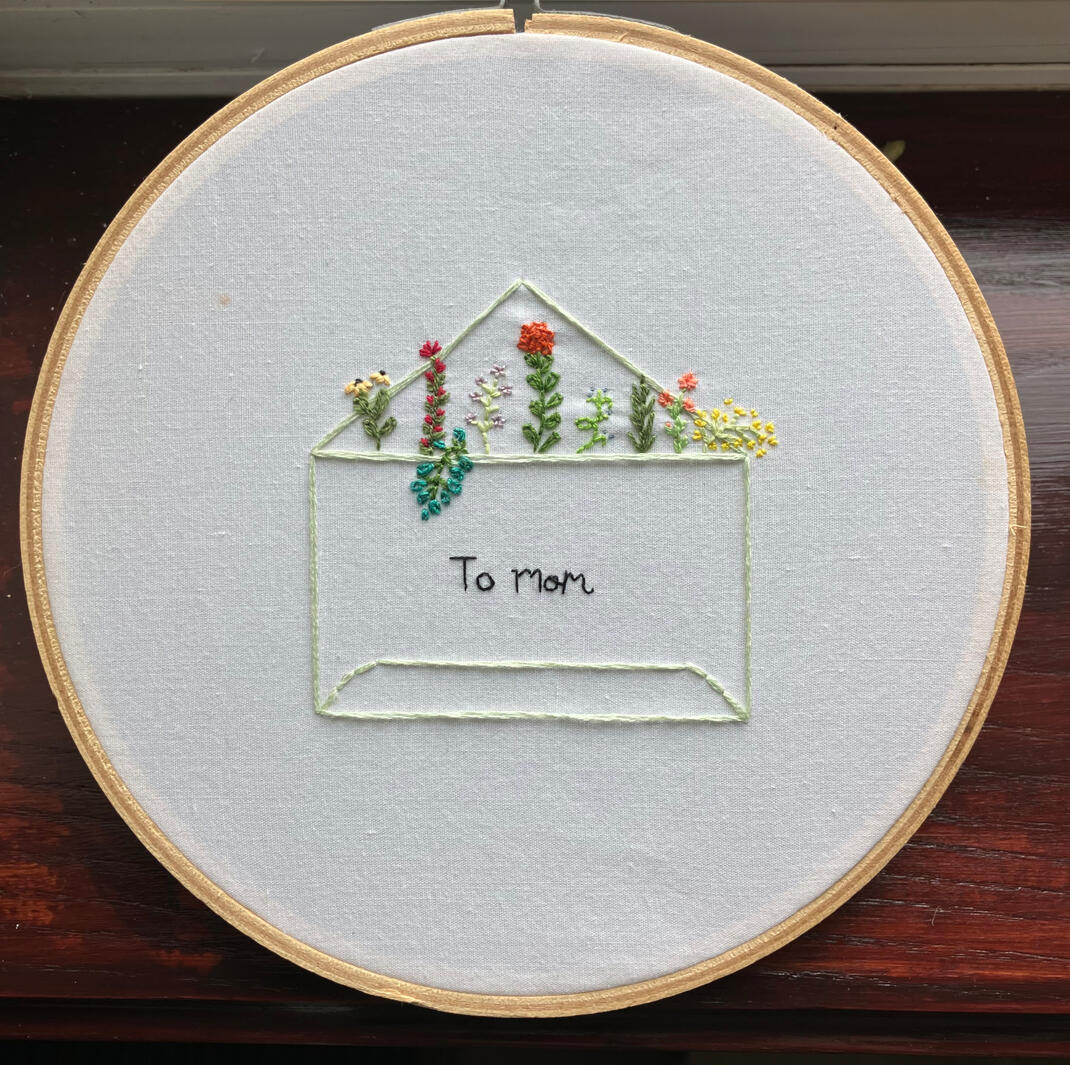one of my first embroideries